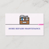 Modernes Handwerker-Bau-Logo Visitenkarte (Vorderseite)