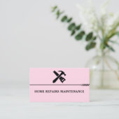 Modernes Handwerker-Bau-Logo Visitenkarte (Stehend Vorderseite)