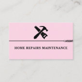 Modernes Handwerker-Bau-Logo Visitenkarte (Vorderseite)