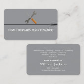 Modernes Handwerker-Bau-Logo Visitenkarte (Vorne/Hinten)