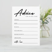 Modernes Handwriting-Brautparty Hinweiskarte (Stehend Vorderseite)