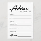 Modernes Handwriting-Brautparty Hinweiskarte (Vorderseite)