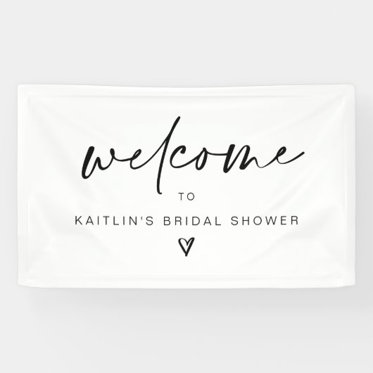 Modernes Handwriting - Hochzeitsstimmung - Brautpa Banner (Horizontal)