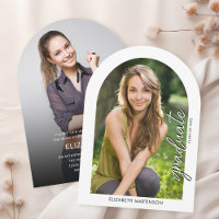 Modernes Handwriting Script Foto Arted Abschluss