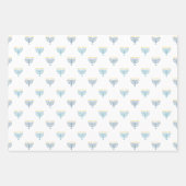 Modernes Hanukkah Packpapier - Marine Geschenkpapier Set (Vorderseite)