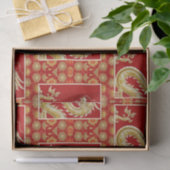 Modernes Happy Chinese New Year Modernes Asian Mus Seidenpapier (Geschenk)