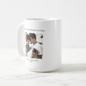 Modernes Happy First Mothers Day Schreibmaschine F Kaffeetasse (Vorderseite Links)