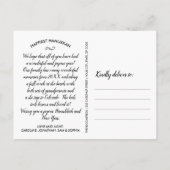 Modernes Happy Hanukkah Hand Letted Foto Collage Postkarte (Rückseite)