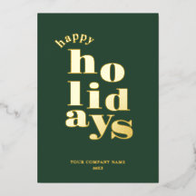 Modernes Happy Holidays Business/Corporate Logo Go