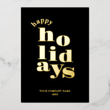 Modernes Happy Holidays Business/Corporate Logo Go