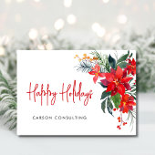 Modernes Happy Holidays Business Feiertagskarte