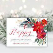Modernes Happy Holidays Business Feiertagskarte