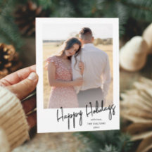 Modernes Happy Holidays Einfaches Script-Foto