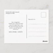 Modernes Happy Holidays Foto Weihnachten Postkarte (Rückseite)