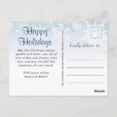 Modernes Happy Holidays FOTO Weihnachtsgrüße Postkarte (Rückseite)