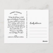 Modernes Happy Holidays Handbriefe Foto Postkarte (Rückseite)