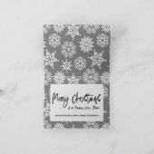 Modernes Happy Holidays Script 1 Foto Weihnachten (Innenseite)