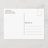 Modernes Happy Holidays Script 3 Foto Collage Postkarte (Rückseite)