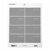 Modernes Happy Holidays Silver Rectangle - Geschen (Vorne)