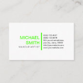 Modernes Harlequin Elegantes Berufliches Schlichte Visitenkarte (Rückseite)