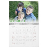 Modernes Hashtag | Foto 2023 Kalender (Mär 2027)