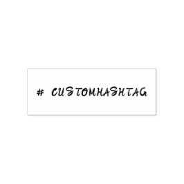 Modernes Hashtag | Minimalistisches stilvolles ind Permastempel