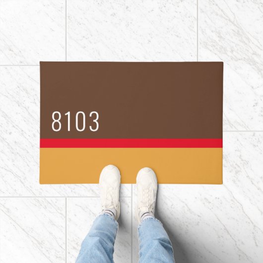 Modernes Haus aus der Mitte der 70er Jahre Fußmatte (Indoor)