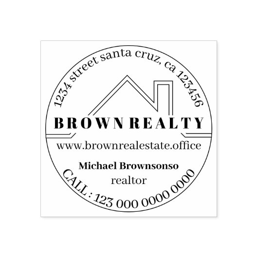 Modernes Haus Dacharchitektur Real Anwesen Gummistempel (Prägung)