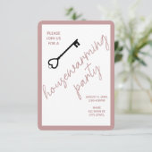 Modernes Haus Einladung | Taupe (Stehend Vorderseite)