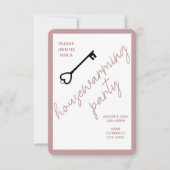 Modernes Haus Einladung | Taupe (Vorderseite)