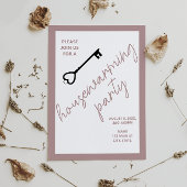 Modernes Haus Einladung | Taupe