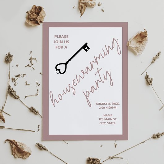 Modernes Haus Einladung | Taupe