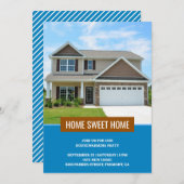 Modernes Haus Foto Housewarming Party Einladung (Vorne/Hinten)