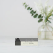 Modernes Haus-hält wirkliches Anwesen-Agent-Haus Mini Visitenkarte (Stehend Vorderseite)