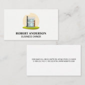 Modernes Haus | Real Anwesen Logo Visitenkarte (Vorne/Hinten)