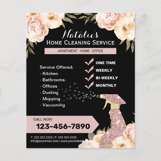 Modernes Haus Reinigungsservice Haushaltshilfe Ele Flyer (Vorne)