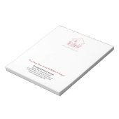 Modernes Haus Schlüssellinie Kunst | Realtor Perso Notizblock (Rotiert)