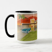 Modernes Haus Tiki Party House Tasse (Links)