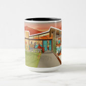 Modernes Haus Tiki Party House Tasse (Zentrum)