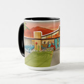 Modernes Haus Tiki Party House Tasse (Vorderseite Links)