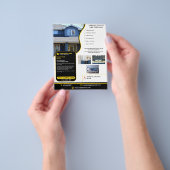 Modernes Haus verkaufen maßgeschneidertes Schwarz Flyer (Gruppe)