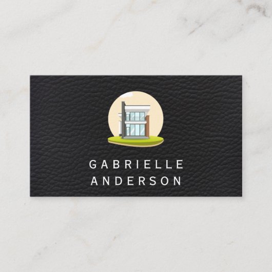 Modernes Haus | Zuhause für echtes Anwesen Visitenkarte (Vorderseite)