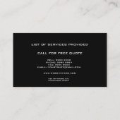 Modernes Haus-Zuhause hält Visitenkarte (Rückseite)