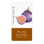 Modernes, hausgemachte Fig-Jam-Label (Vorne)