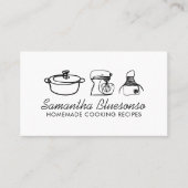 Modernes, hausgemachte Kochbäckerei Visitenkarte (Vorderseite)