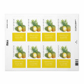 Modernes, hausgemachtes Ananas-Marmelade-Label (Vorne)