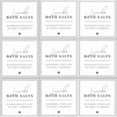 Modernes, hausgemachtes Bad-Salz-wassersicheres Pr Aufkleber (Vorderseite)