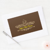 Modernes, hausgemachtes Kaffeekochen - benutzerdef Rechteckiger Aufkleber (Umschlag)