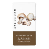 Modernes, hausgemachtes Mushroom Sauce-Label (Vorne)