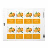 Modernes, hausgemachtes Orange-Marmalade-Label (Vorne)